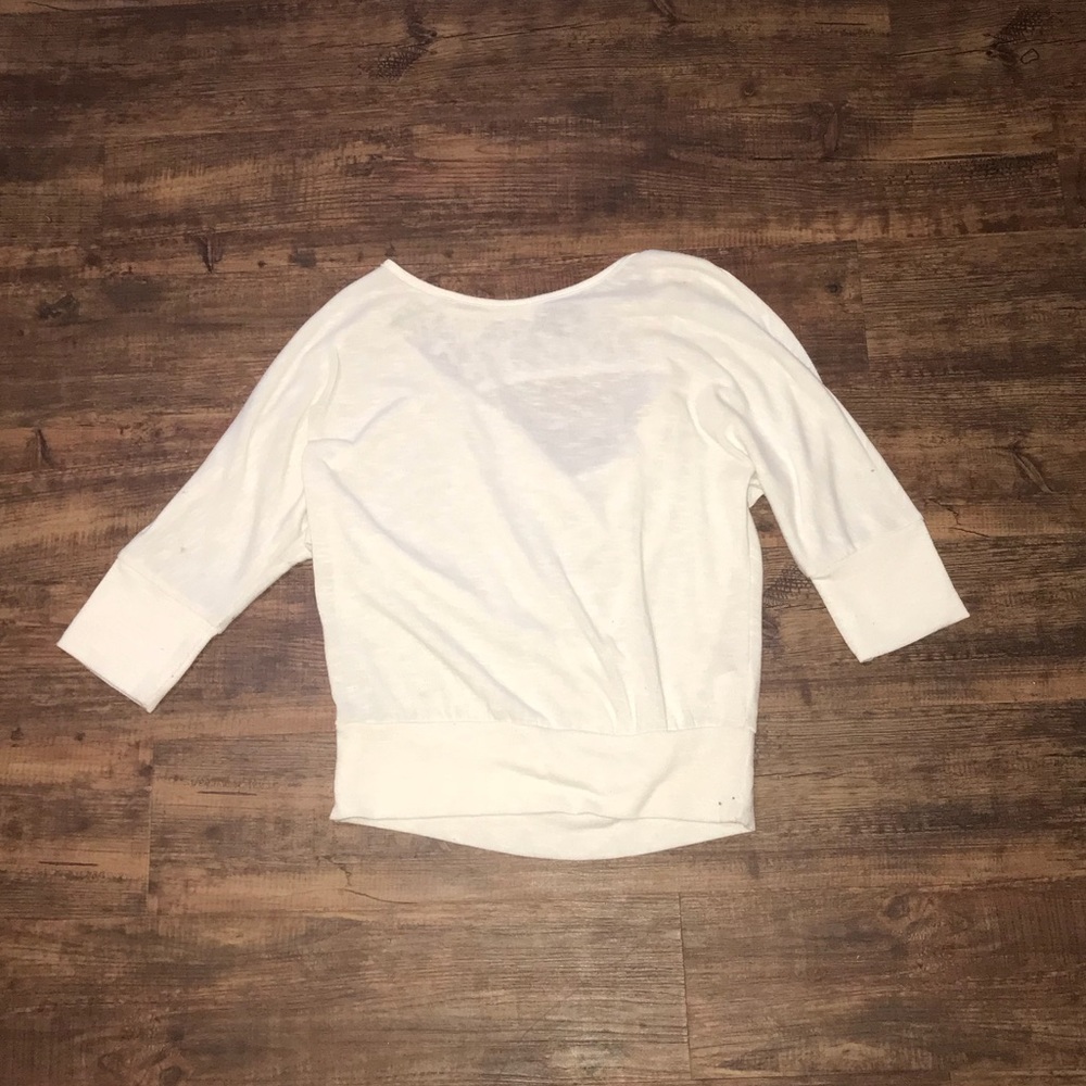White, Backless Blouse